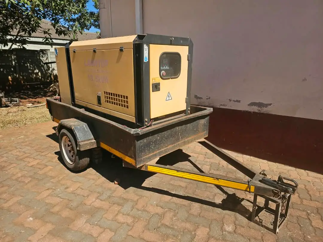 Trailer-mounted 13.5 kVA diesel generator from the BFC hire fleet